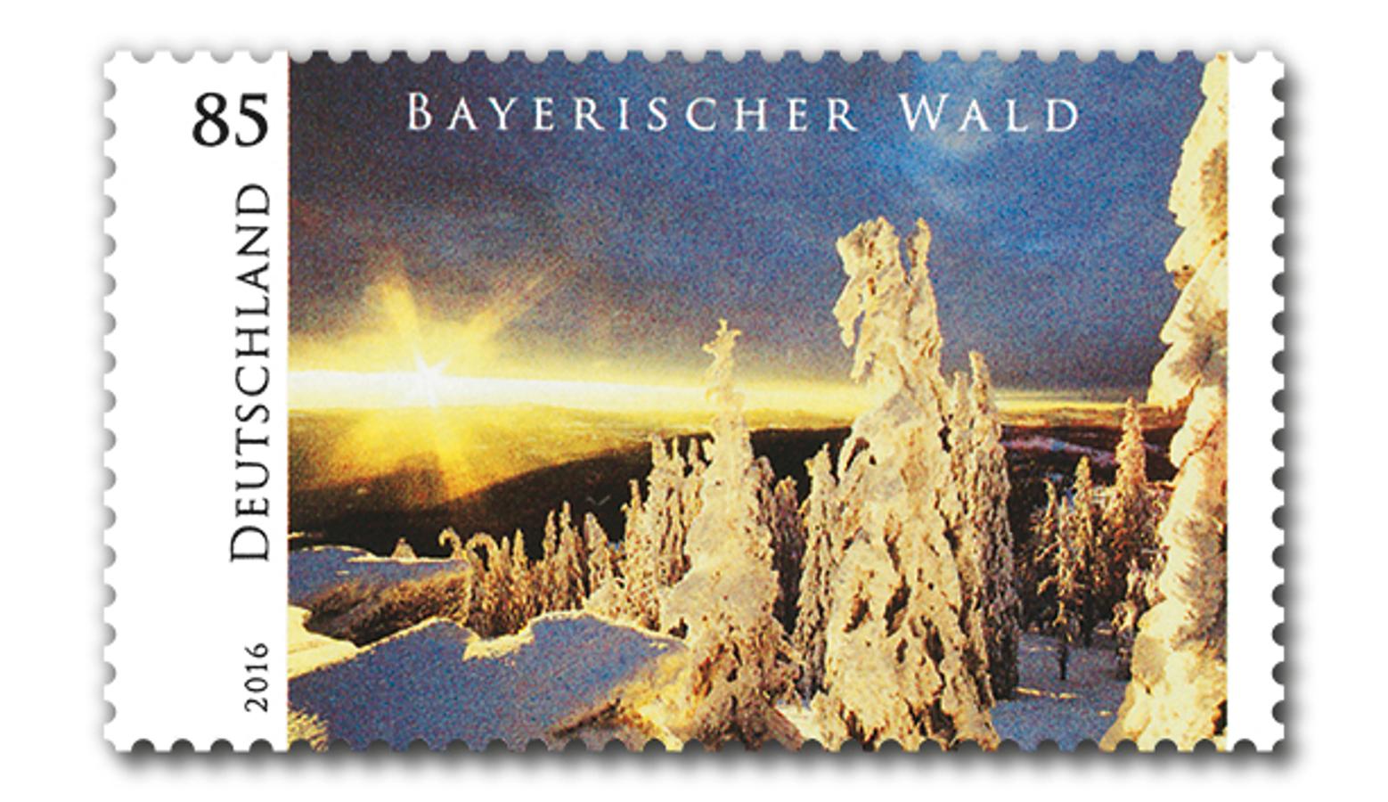Der Bayerische Wald Auf Einer Briefmarke Br24