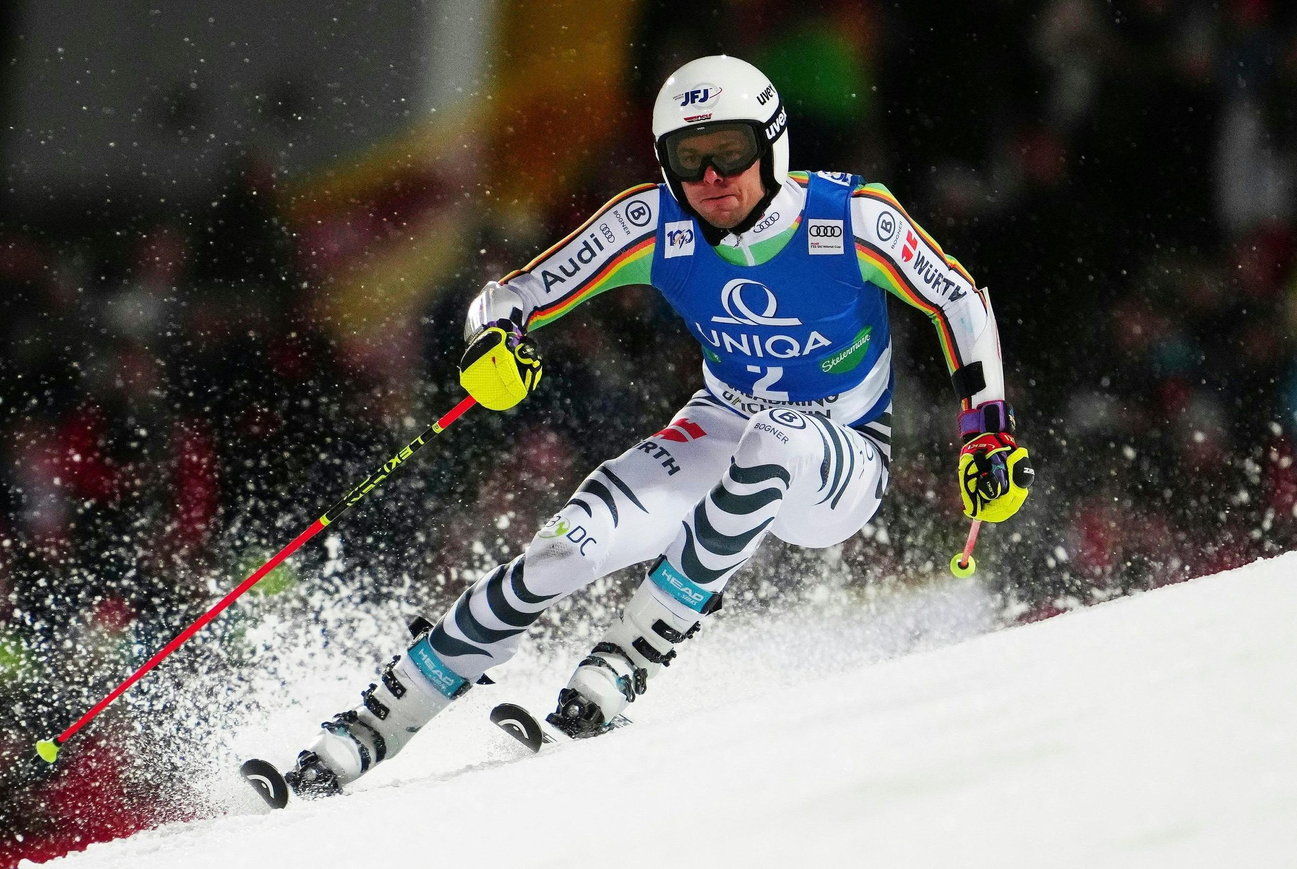 Alexander Schmid beim Riesenslalom in Schladming