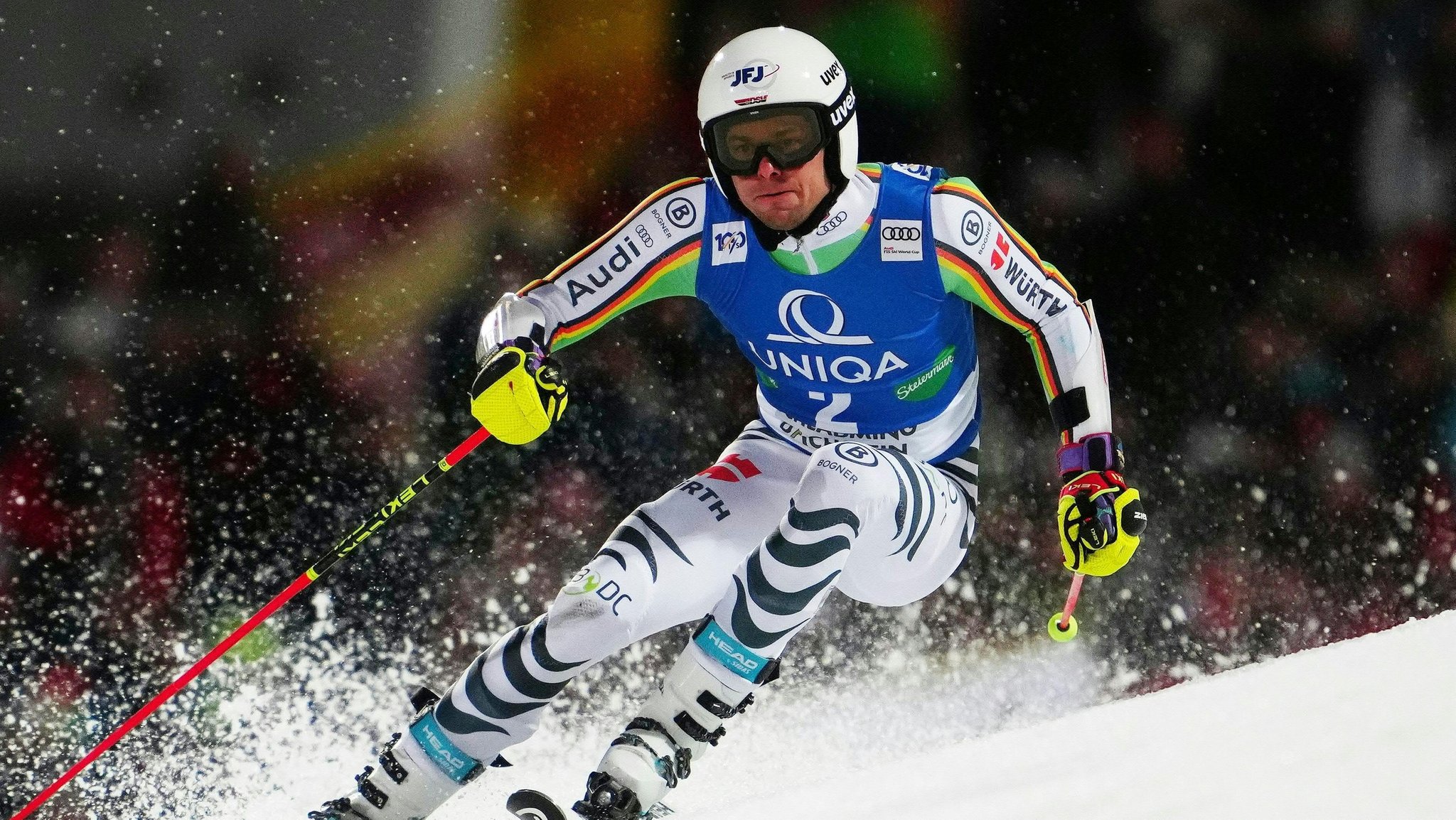 Alexander Schmid beim Riesenslalom in Schladming