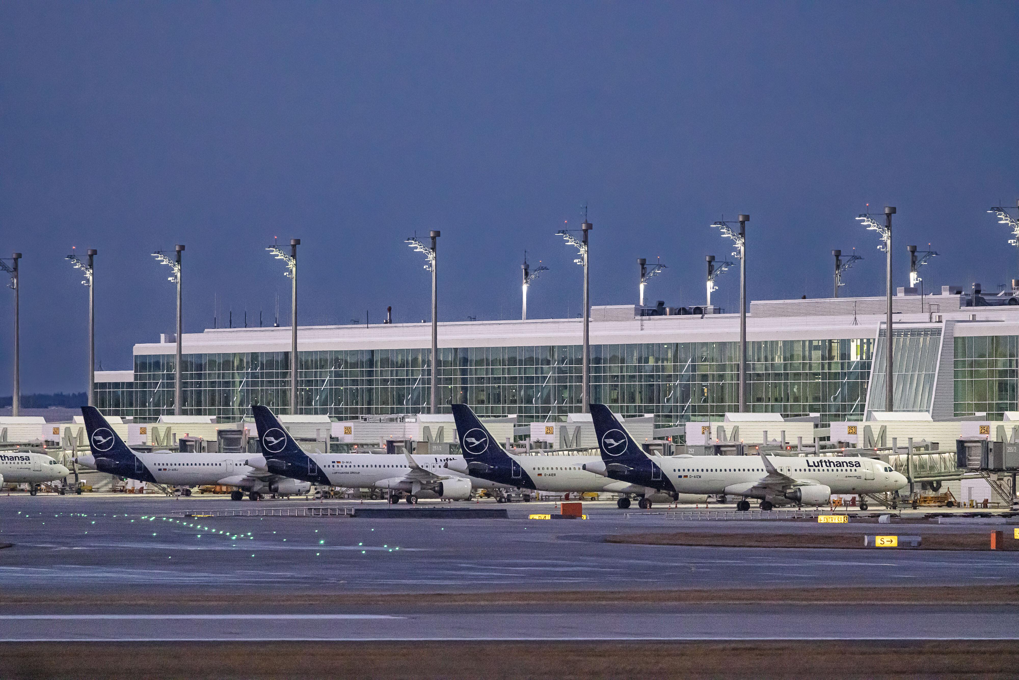 Lufthansa-Maschinen in München