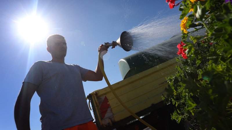 In den nächsten Tagen ist Hitze angesagt | Bild: pa/dpa/Karl-Josef Hildenbrand In den nächsten Tagen ist Hitze angesagt