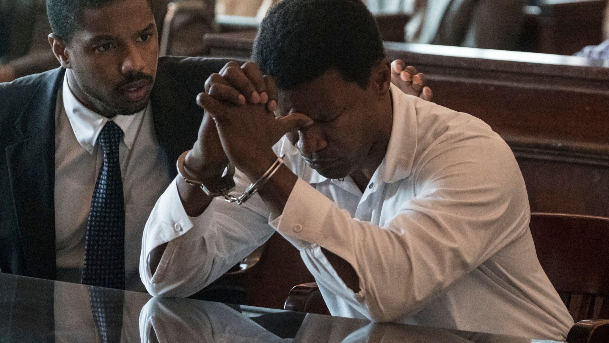 Jamie Foxx als zu Unrecht Angeklagter in "Just Mercy" (Filmszene)