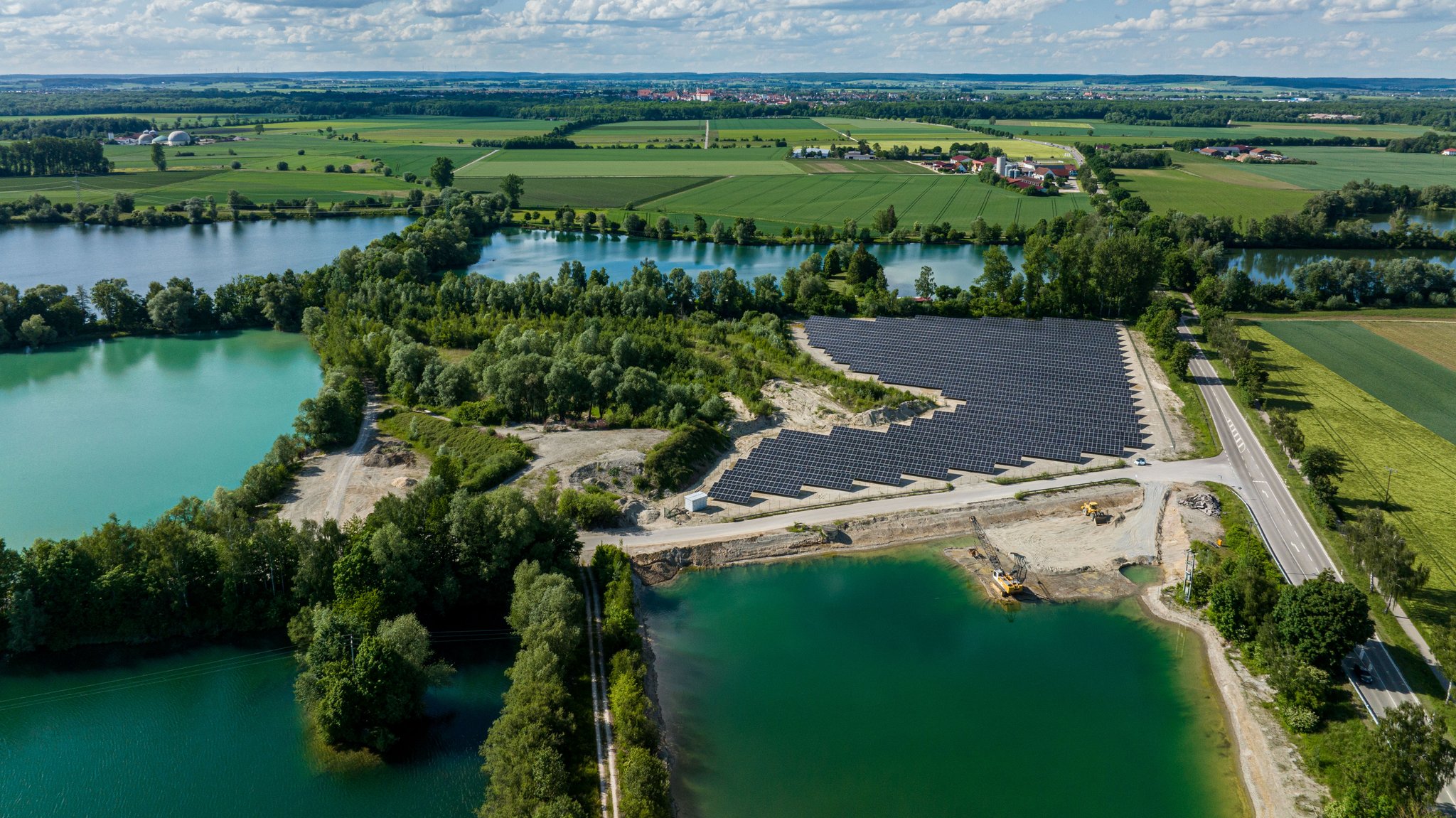 Kieswerk und Solarpark Dillingen