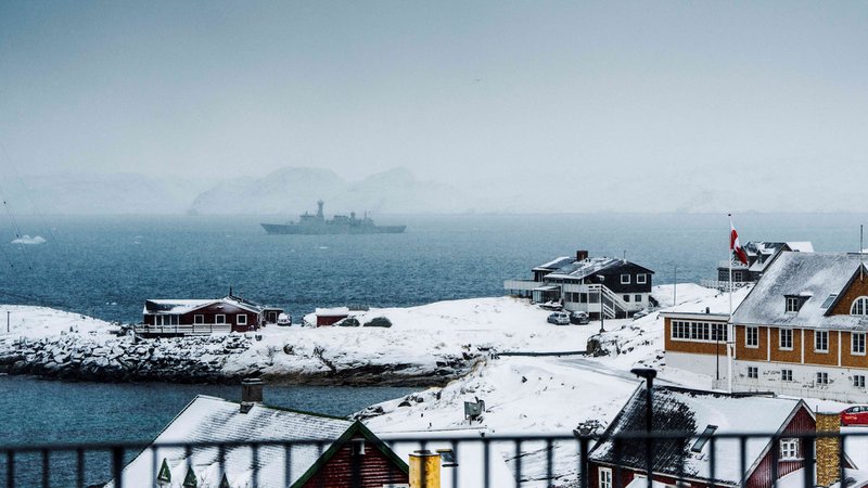(Archivbild) Dänische Fregatte vor Grönland | Bild: Mads Claus Rasmussen/Ritzau Scanpix/via REUTERS (Archivbild) Dänische Fregatte vor Grönland