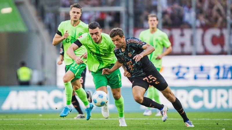 Thomas Müller, FC Bayern Wolfsburg | Bild: picture alliance / Eibner-Pressefoto | Eibner-Pressefoto/Fabio Deinert Thomas Müller, FC Bayern Wolfsburg
