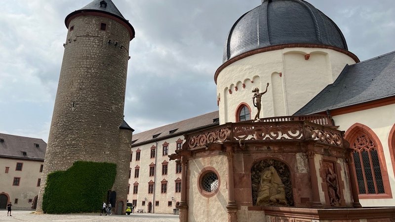 Der Innenhof der Festung Marienberg in Würzburg.