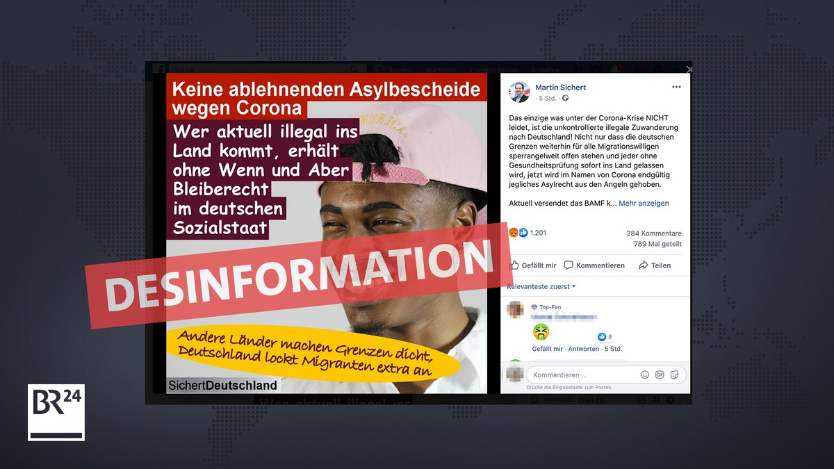 Desinformation über Corona - geteilt von AfD Bundestagsmitglied Martin Sichert