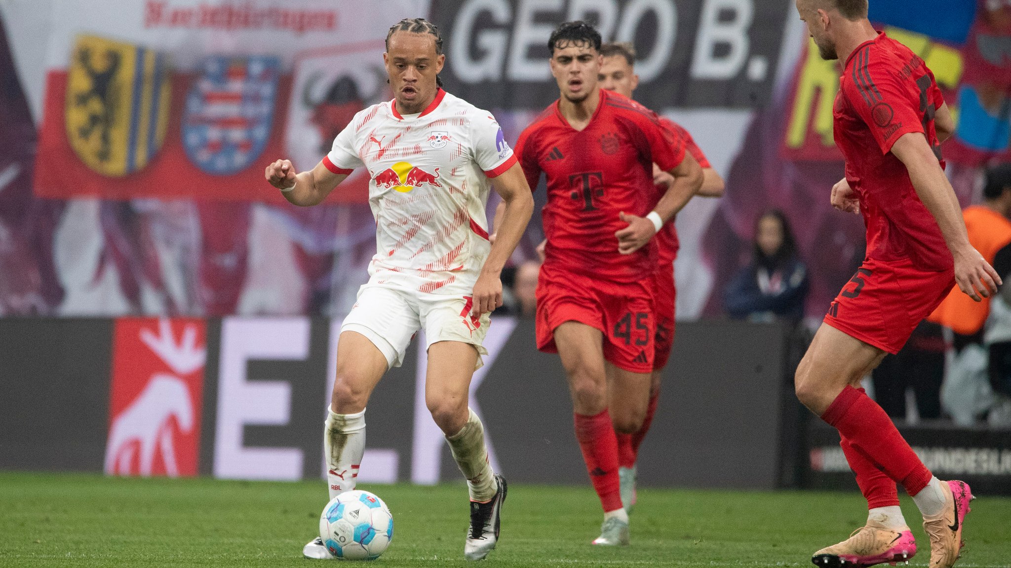 Spielszene RB Leipzig - Bayern München 