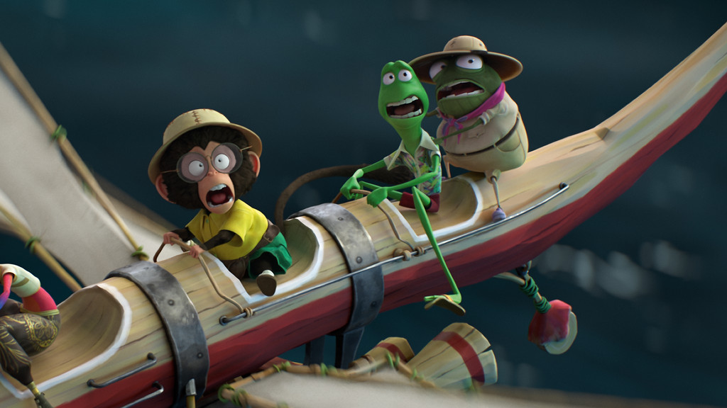 Tiere als Passepartout und Phileas Fogg: Szene aus Samuel Tourneux' "In 80 Tagen um die Welt". | Bild: StudioCanal Tiere als Passepartout und Phileas Fogg: Szene aus Samuel Tourneux' "In 80 Tagen um die Welt".