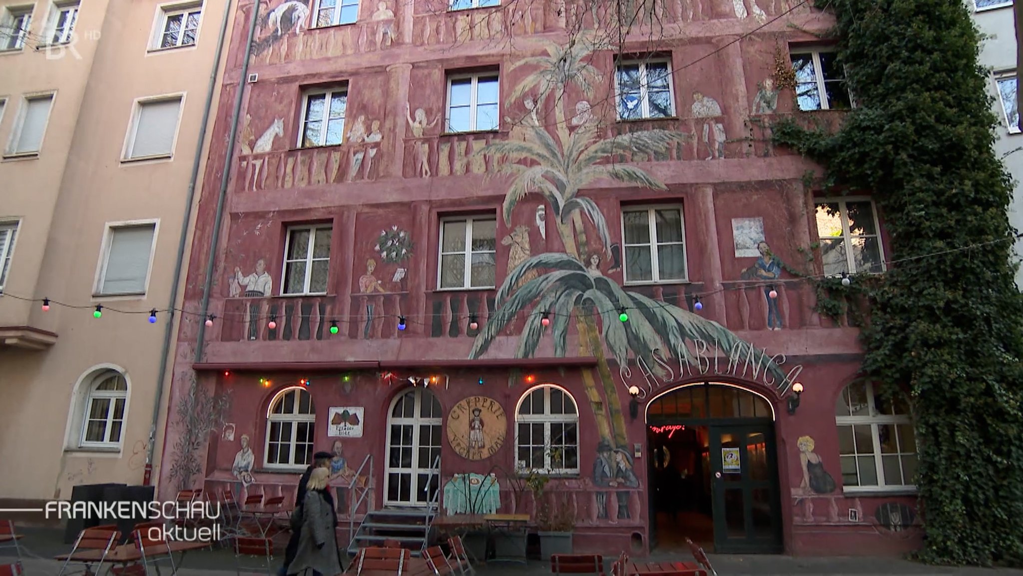 Die besondere Fassade des Casablancas.