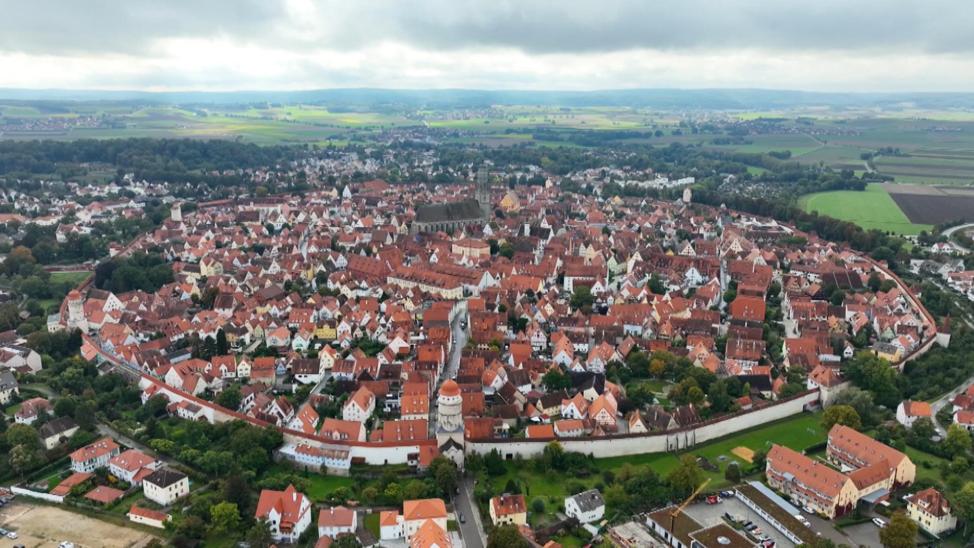 Luftbild von Nördlingen