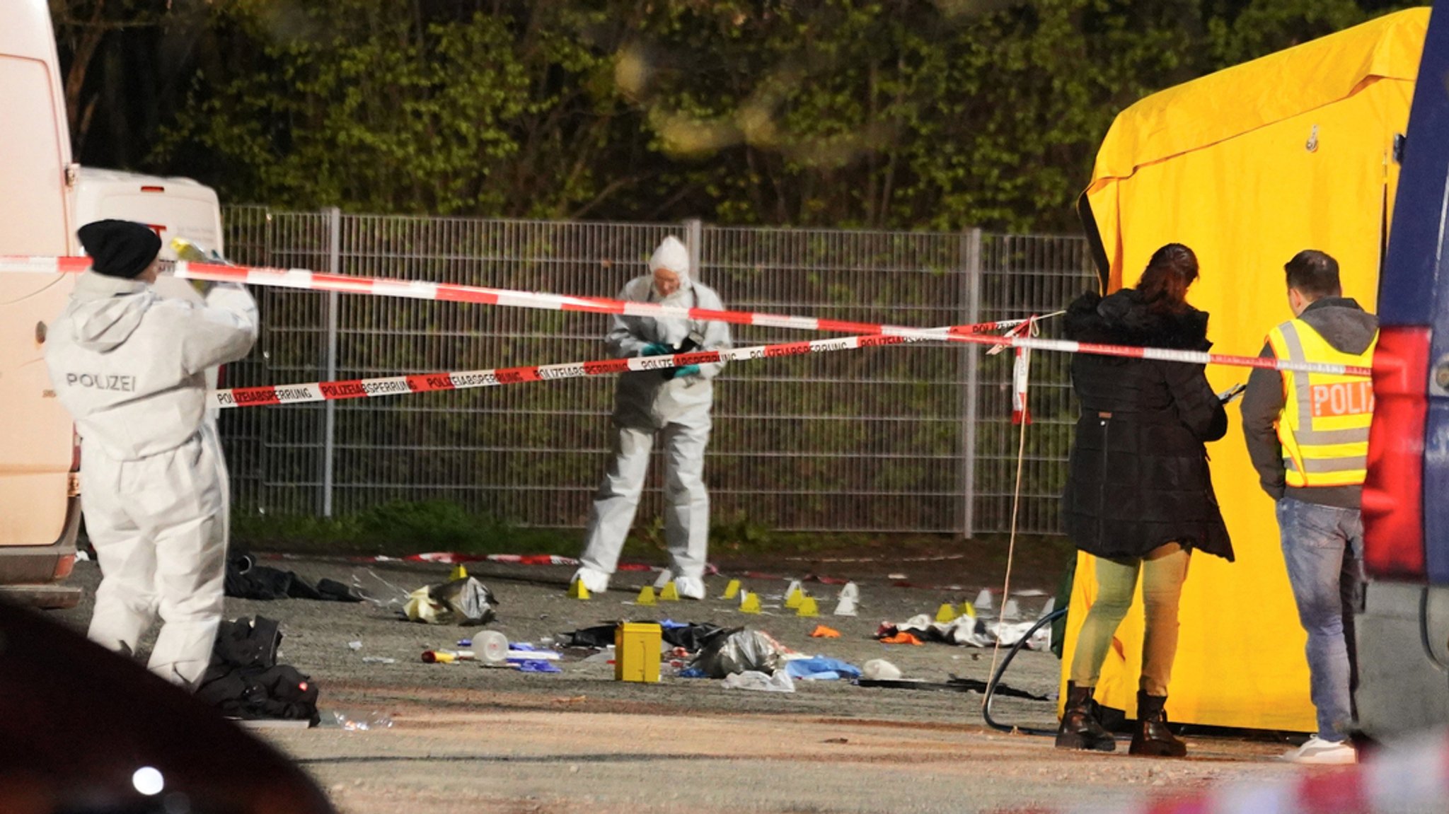 Ein Toter und ein Verletzter nach Schüssen in Asperg. 