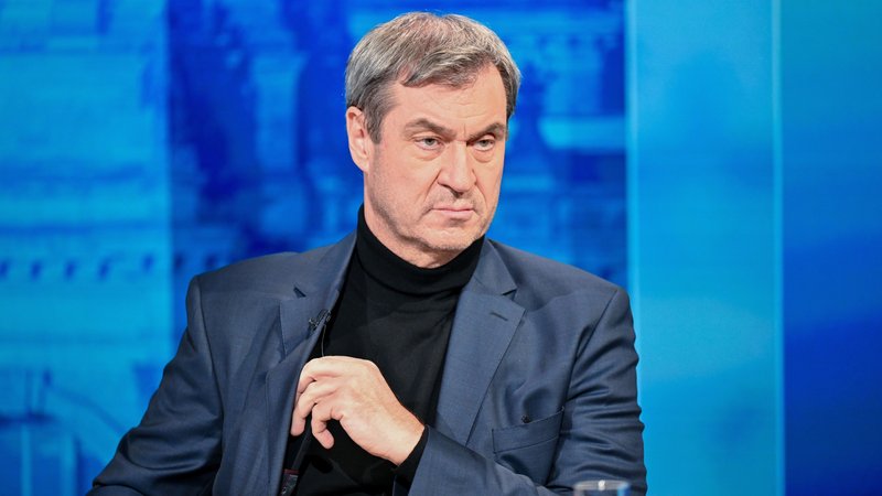 CSU-Chef Söder in der Münchner Runde | Bild: Stefanie Loos/Pool via REUTERS CSU-Chef Söder in der Münchner Runde