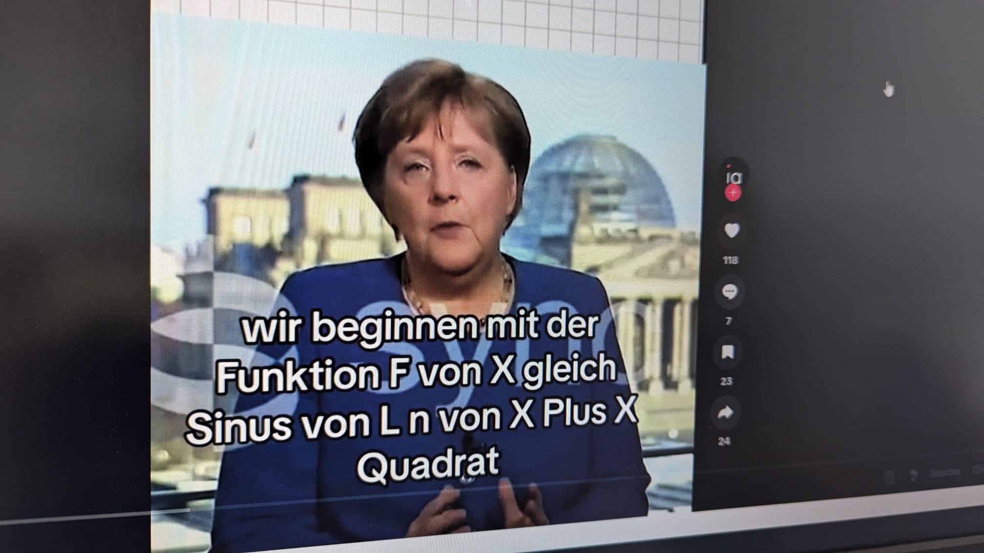 Merkel erklärt Mathe - möglich dank generativer KI
