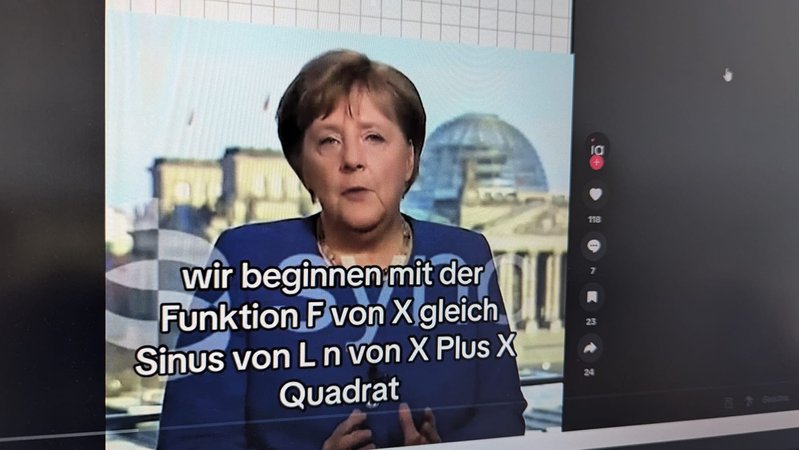 Merkel erklärt Mathe - möglich dank generativer KI