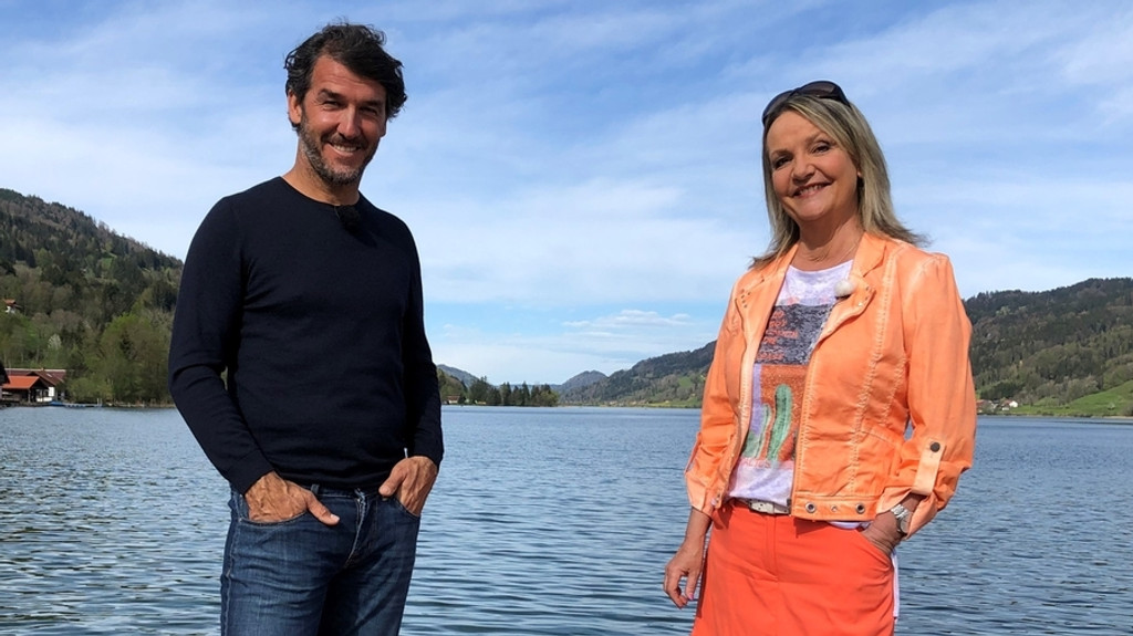 Marianne Kreuzer und Karlheinz Riedle am Alpsee in Immenstadt