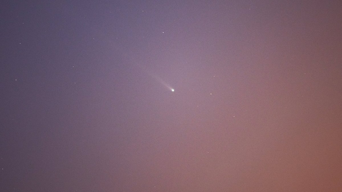 Der Komet Nishimura, aufgenommen am 10.09.2023 in Italien