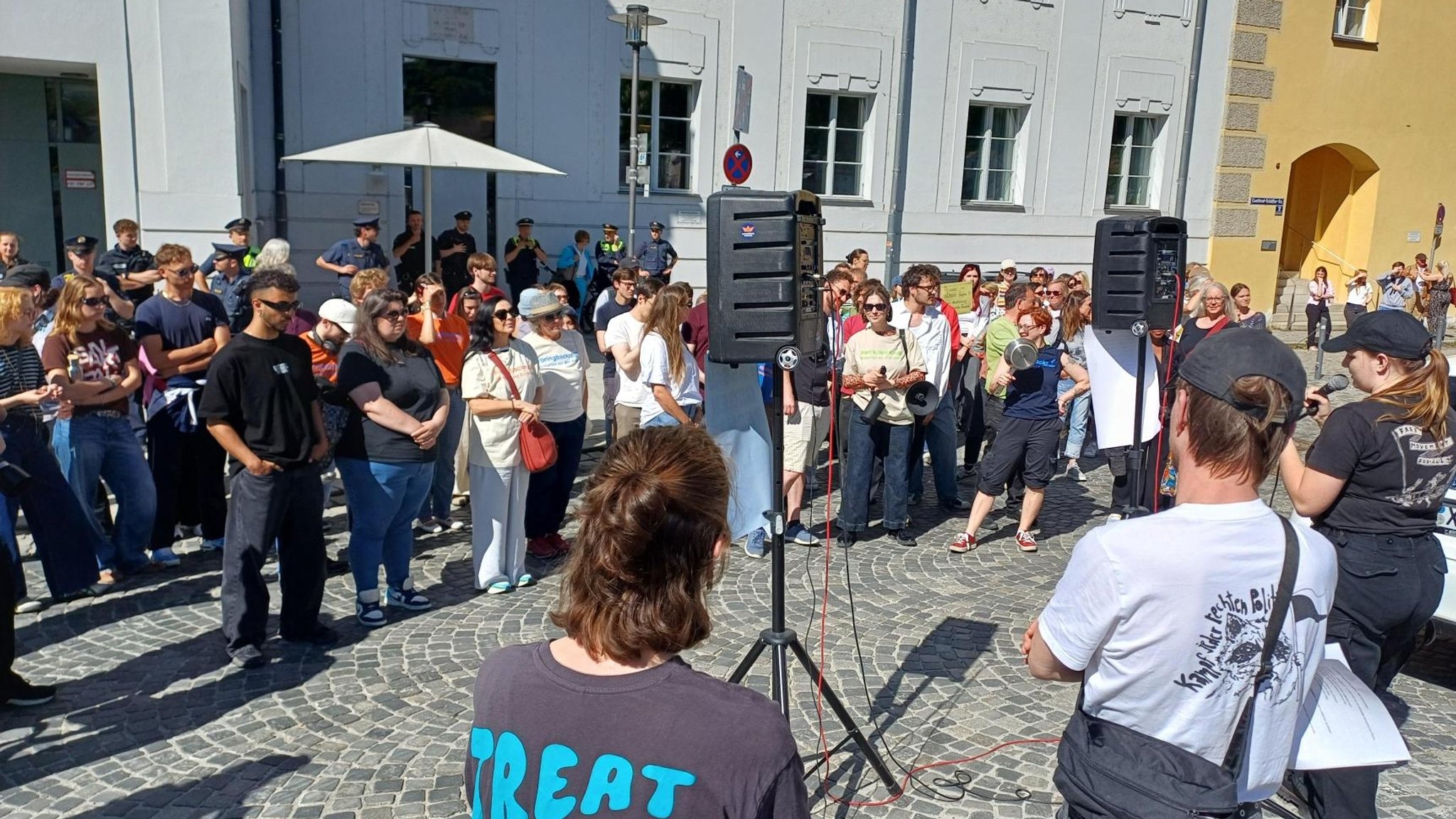 Demonstration in Passau | Bild: BR/Weiss Demonstration in Passau