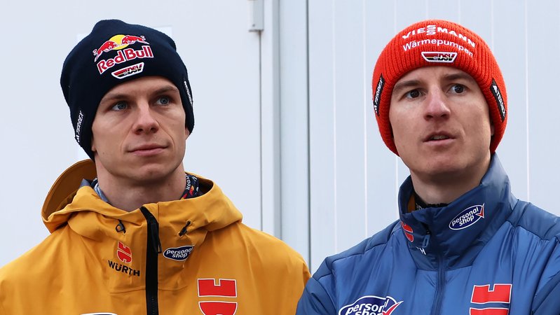 Andreas Wellinger und Karl Geiger | Bild: picture alliance / Wagner | Ulrich Wagner Andreas Wellinger und Karl Geiger