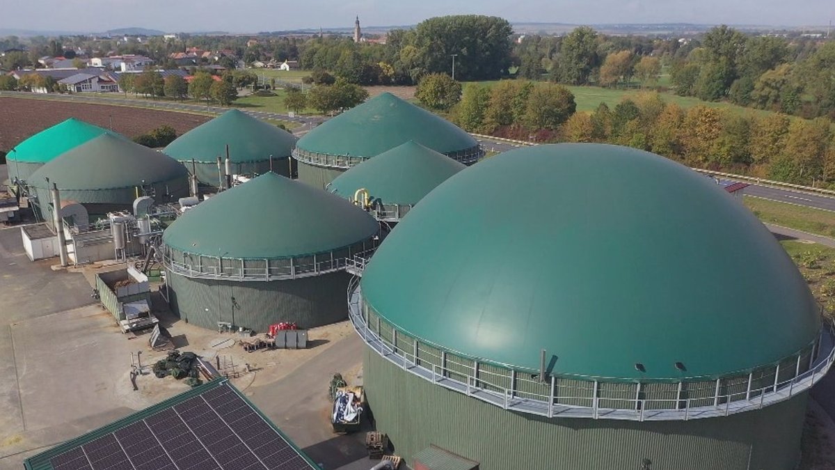 Biogasanlage in Bad Königshofen (Lkr. Rhön-Grabfeld)