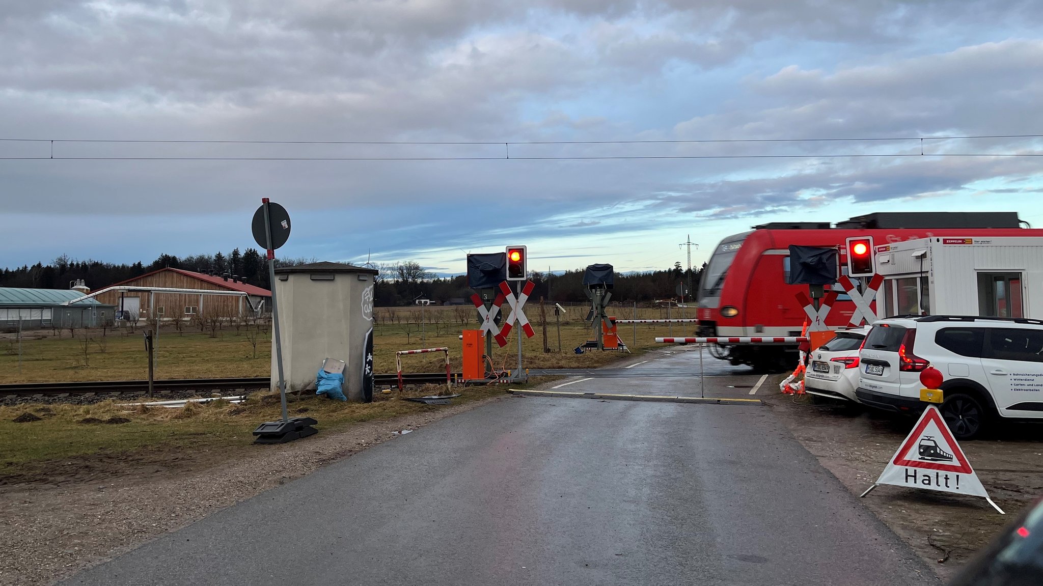 Bahnübergang Grafing-Wiesham