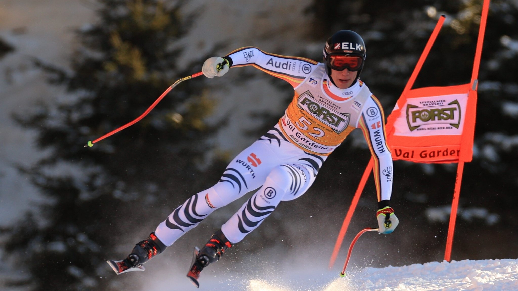 Luis Vogt auf der Strecke in Gröden