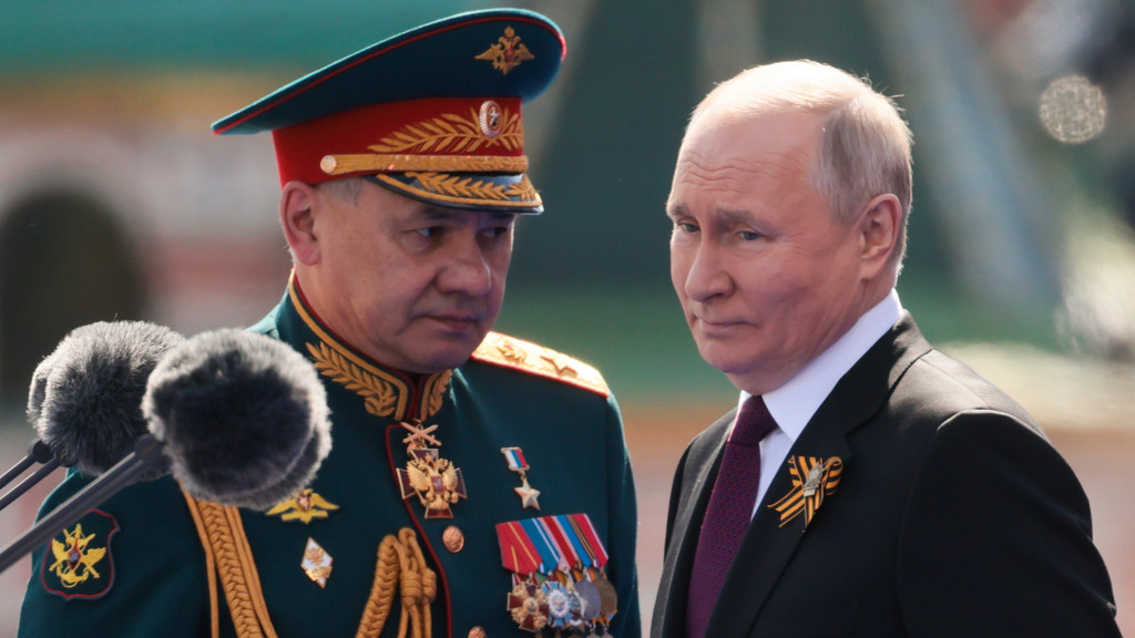 Bei der Parade zum 9. Mai in Moskau