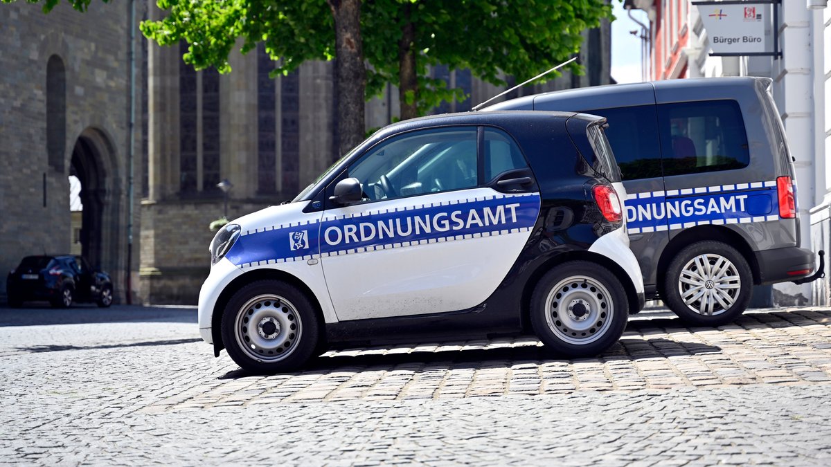 30.05.2023: Einsatzfahrzeuge des Ordnungsamtes der Stadt Soest.