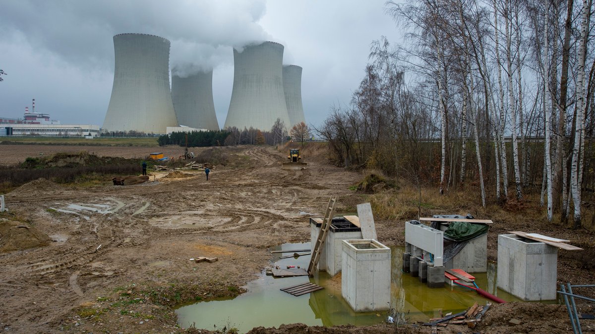 Atomreaktoren in Temelin, Tschechien.
