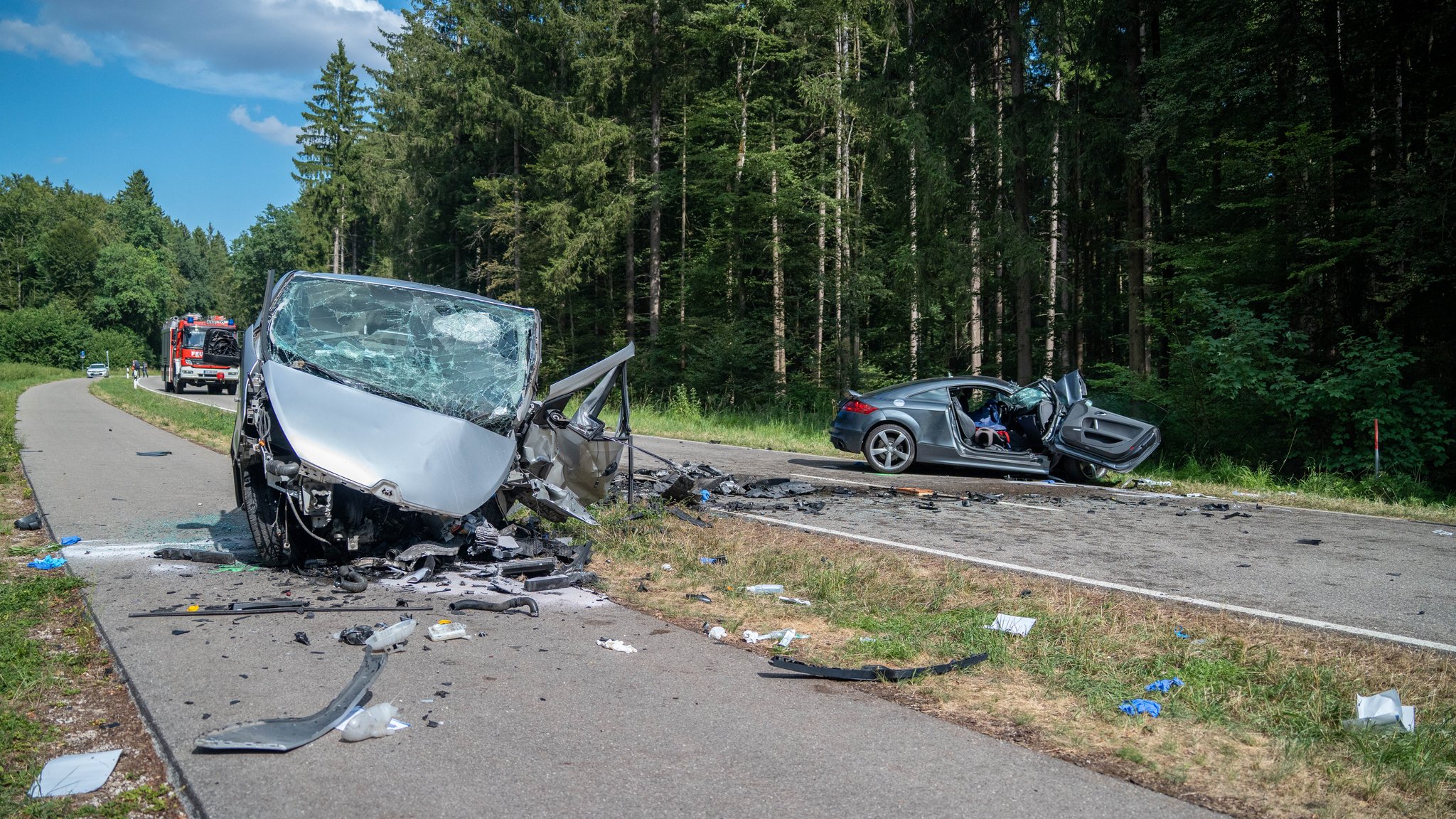 Drei Tote bei Frontalcrash im Landkreis Eichstätt