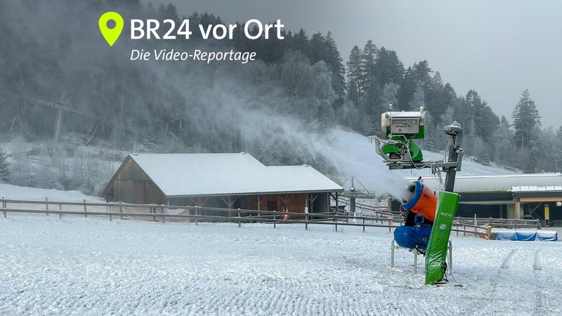 Eine Schneekanone | Bild: BR/Markus Feulner Eine Schneekanone