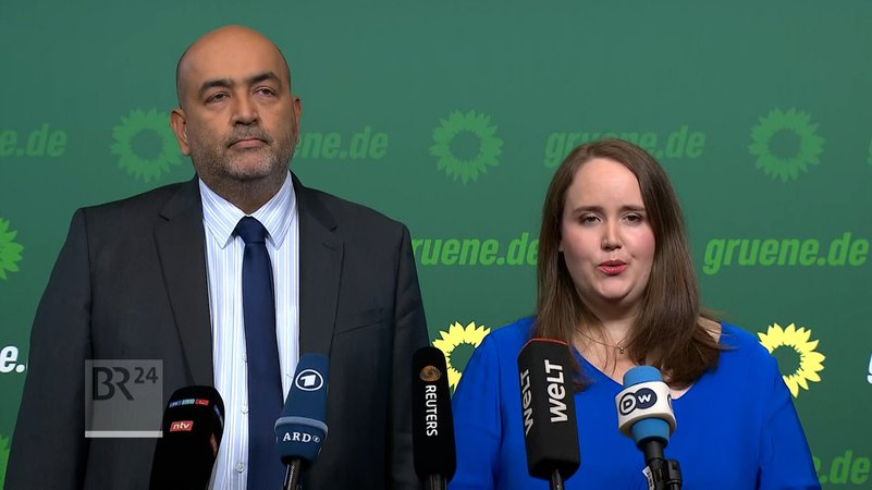 Nach Wahl-Debakel: Grünen-Spitze kündigt Rücktritt an | Bild: Bayerischer Rundfunk 2024 Nach Wahl-Debakel: Grünen-Spitze kündigt Rücktritt an