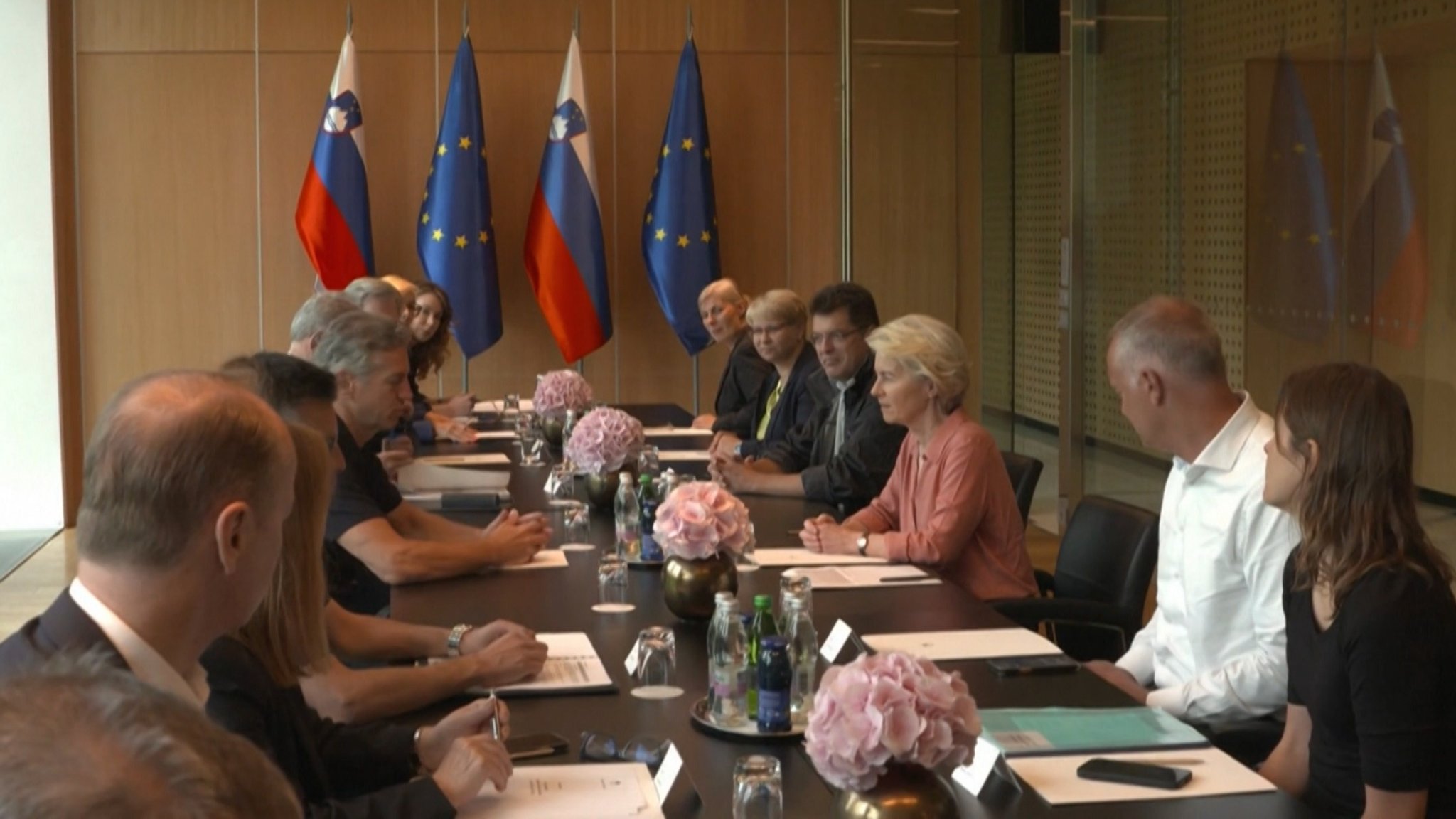 Sitzung in Ljubljana mit Ursula von der Leyen