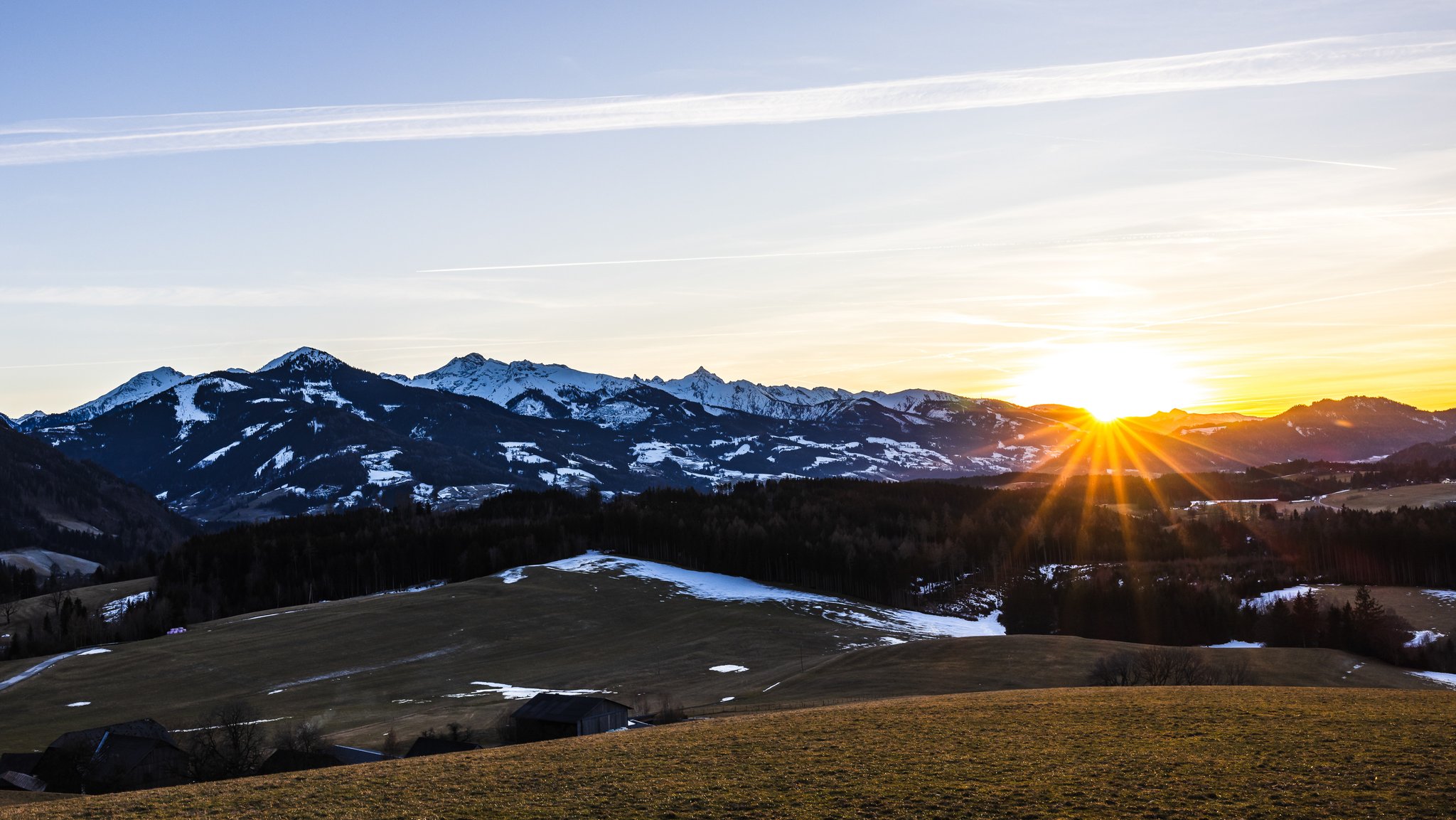 Symbolbild: Kaum Schnee am Mitterberg bei Gröbming (Österreich)