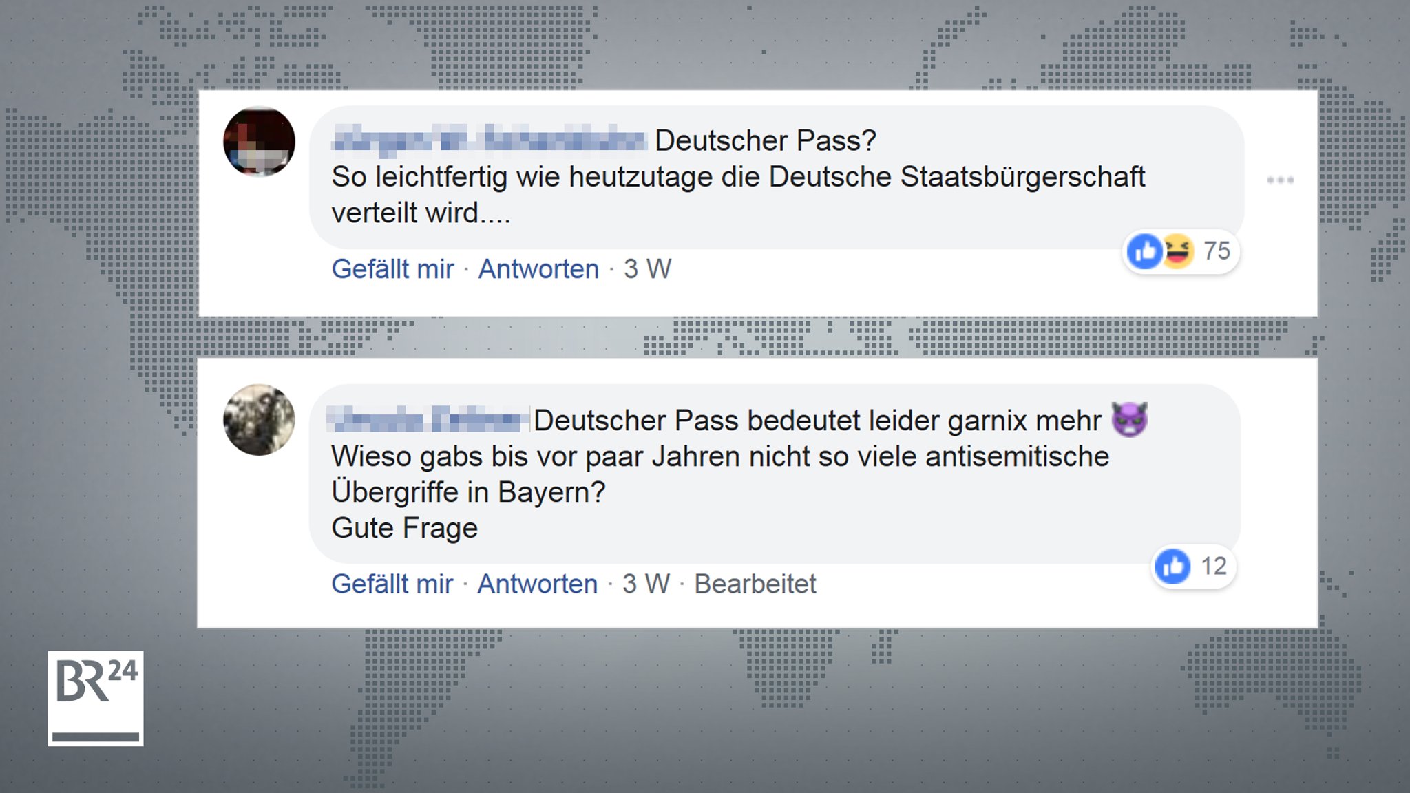 BR24-Nutzerkommentare auf Facebook