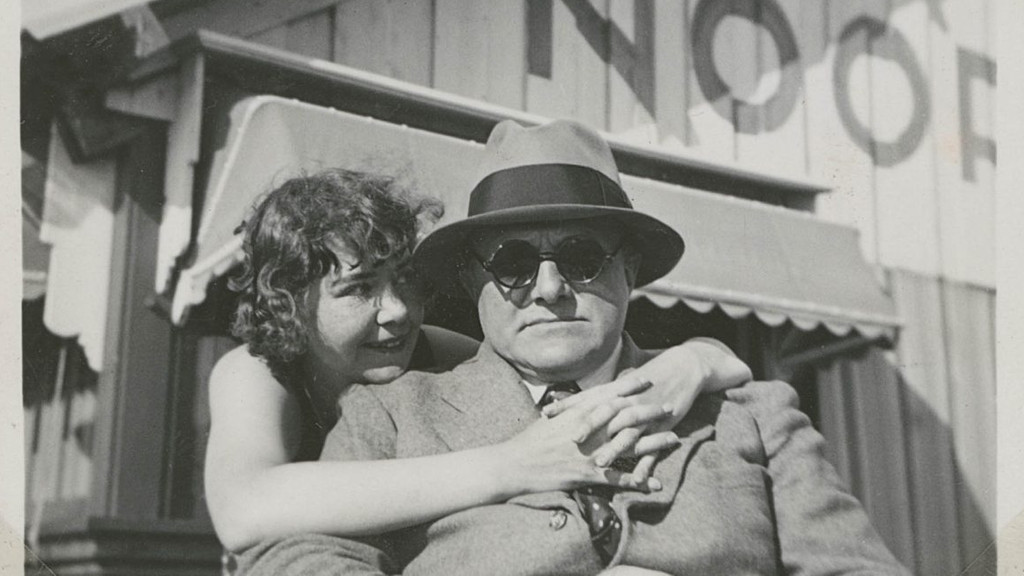 Schwarzweißaufnahme von Max Beckmann und seiner Ehefrau Quappi