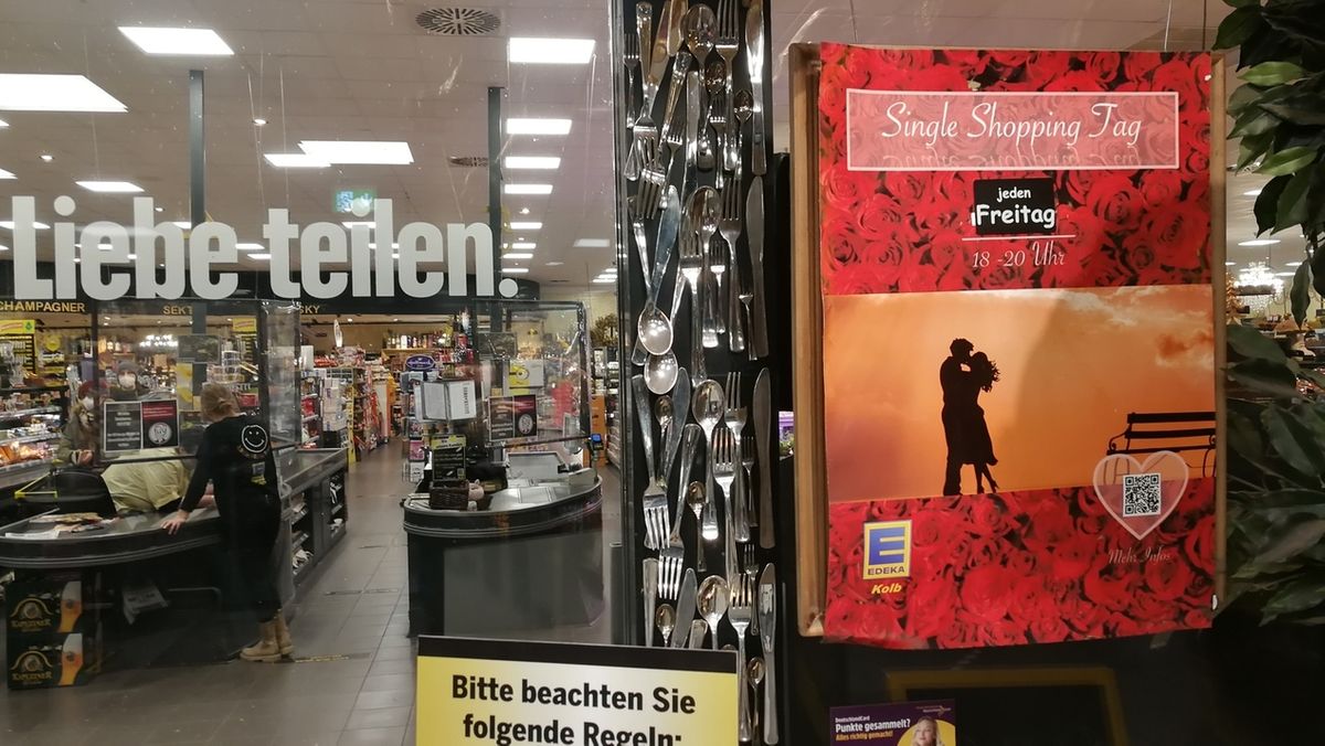 Partnersuche und Corona: Single Shopping in Volkacher Supermarkt