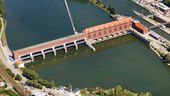 Laufwasserwerk Kachlet an der Donau in Passau | Bild:picture alliance / blickwinkel/Luftbild Bertram | LUFTBILDVERLAG HANS BERTRAM GMBH
