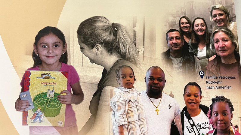 Plakat der Zentralen Rückkehrberatung (ZRB) | Bild: Patricia Reichel/BR Plakat der Zentralen Rückkehrberatung (ZRB)