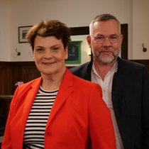 Mit Gayle Tufts und Michael Roth | Bild: A.H. Schroll