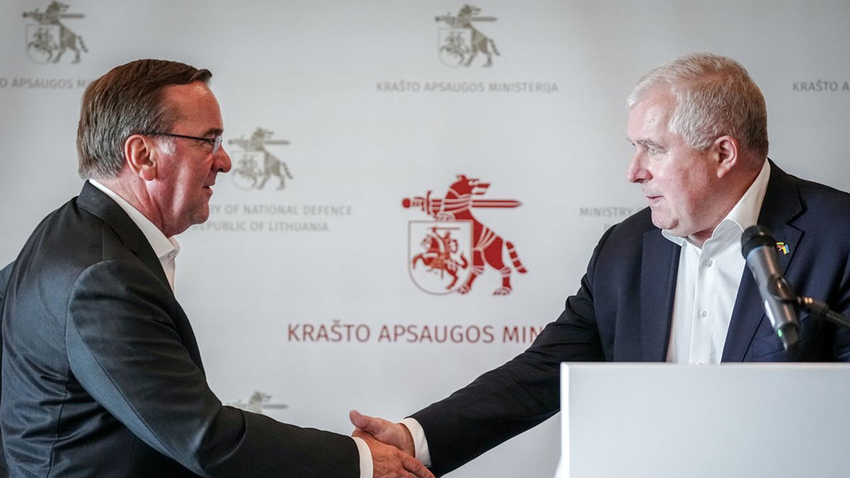 Pistorius sagt Litauen 4.000 Bundeswehr-Soldaten zu