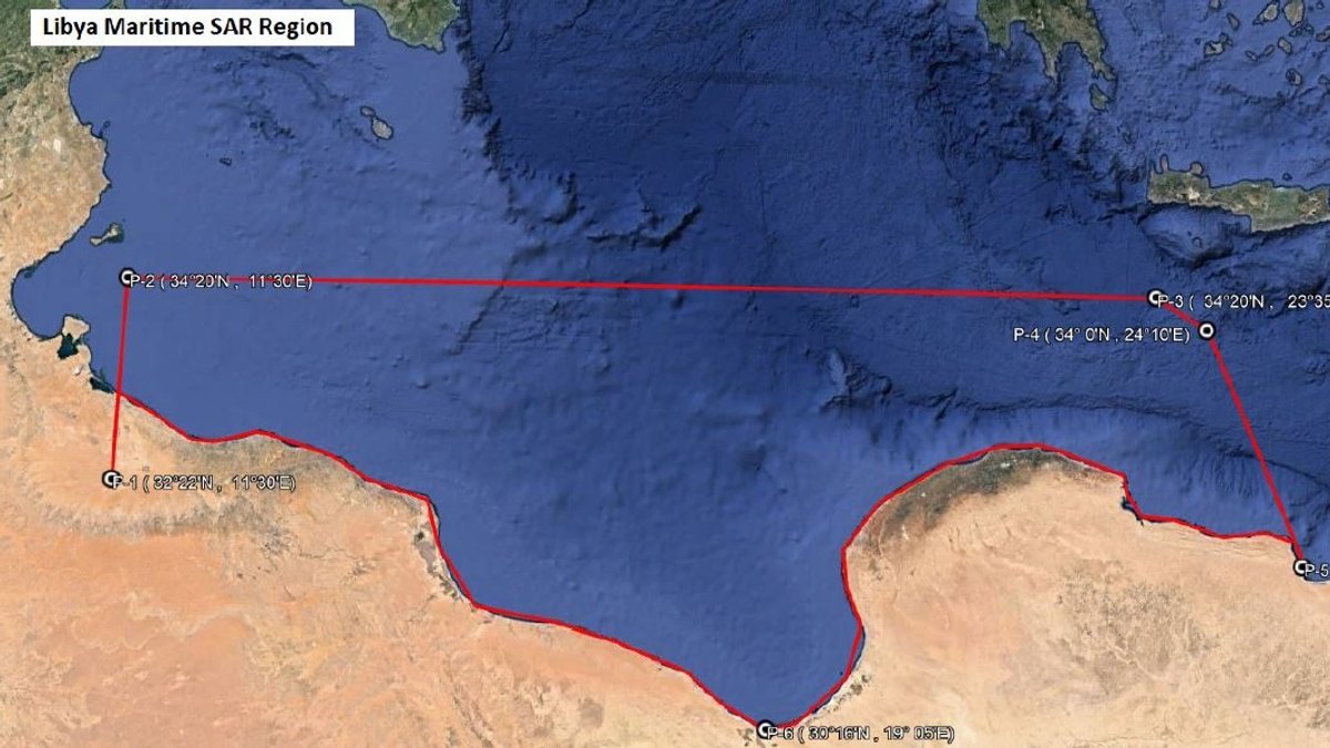 Die libysche Seerettungszone