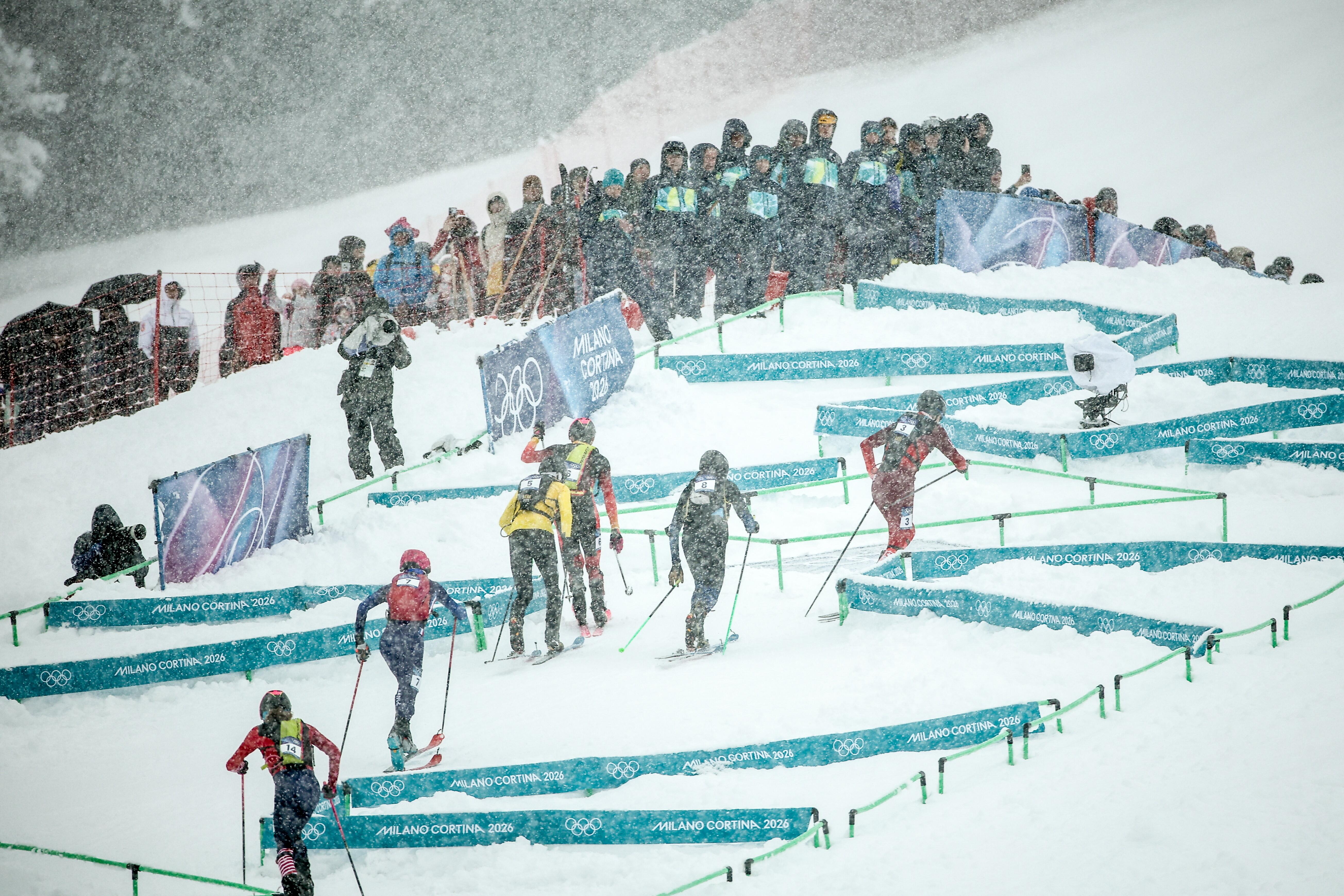 Skibergsteiger laufen bei Olympia 2026