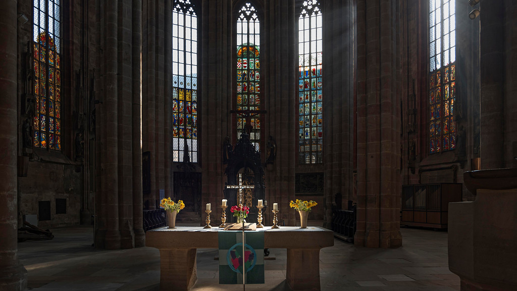 Der Altarraum der Sebalduskirche in Nürnberg.