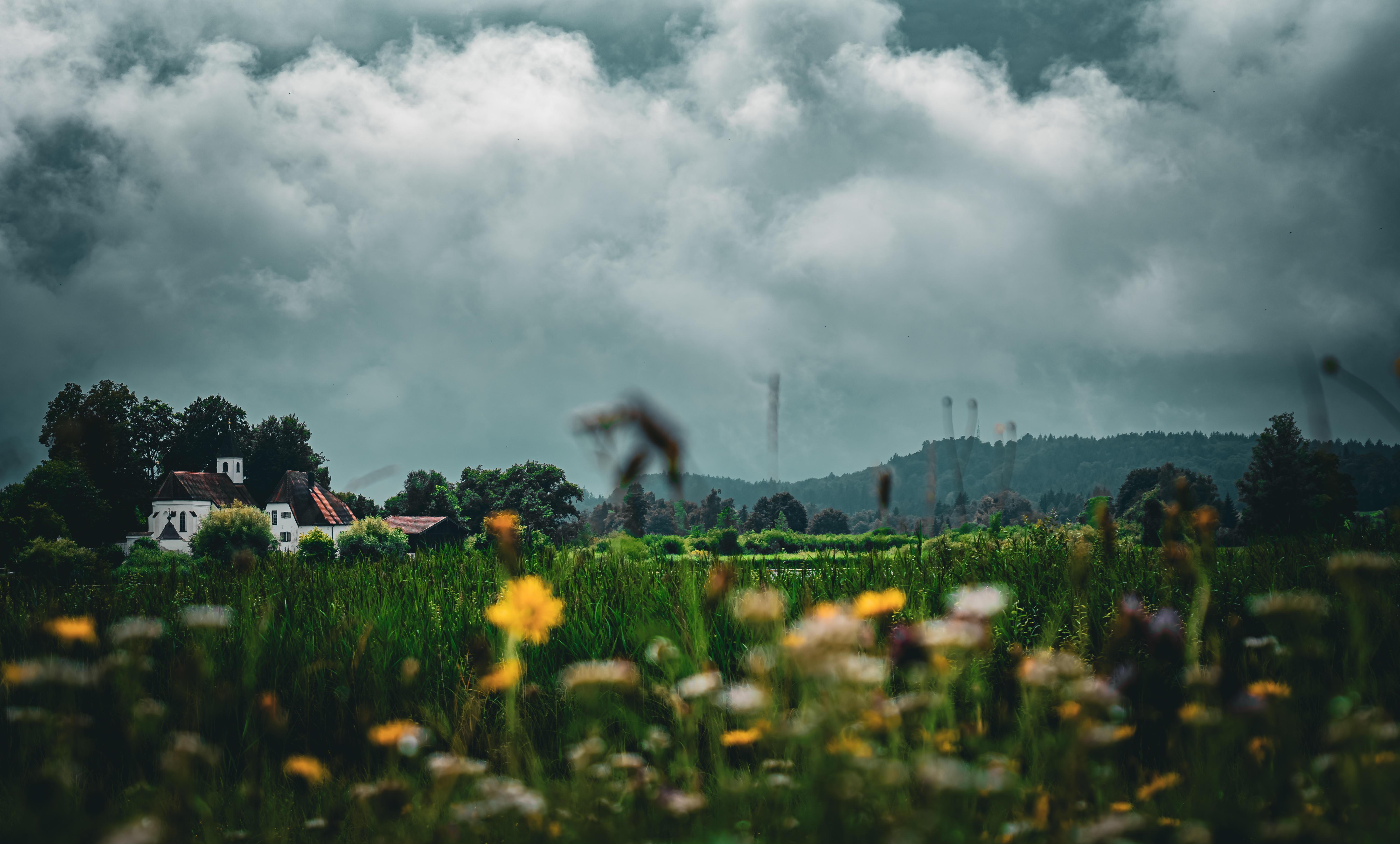 Regenpause an einem sehr verregneten Wochenende am Kloster Seeon in Oberabyern