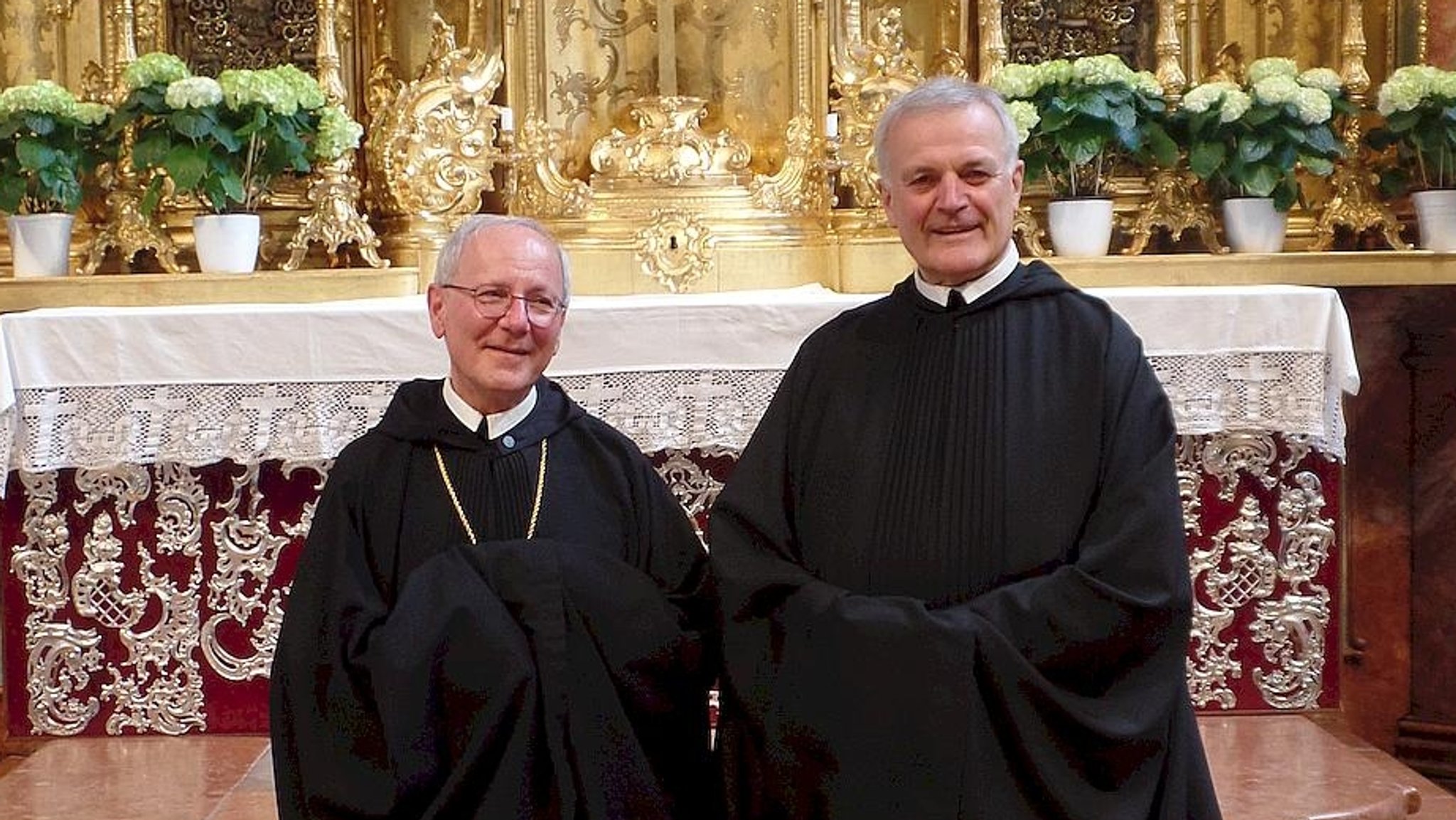 Athanasius Berggold (links) und Wolfgang Hagl 