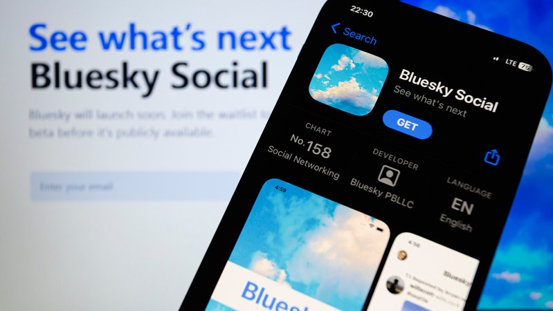 Die "Bluesky"-Social-App