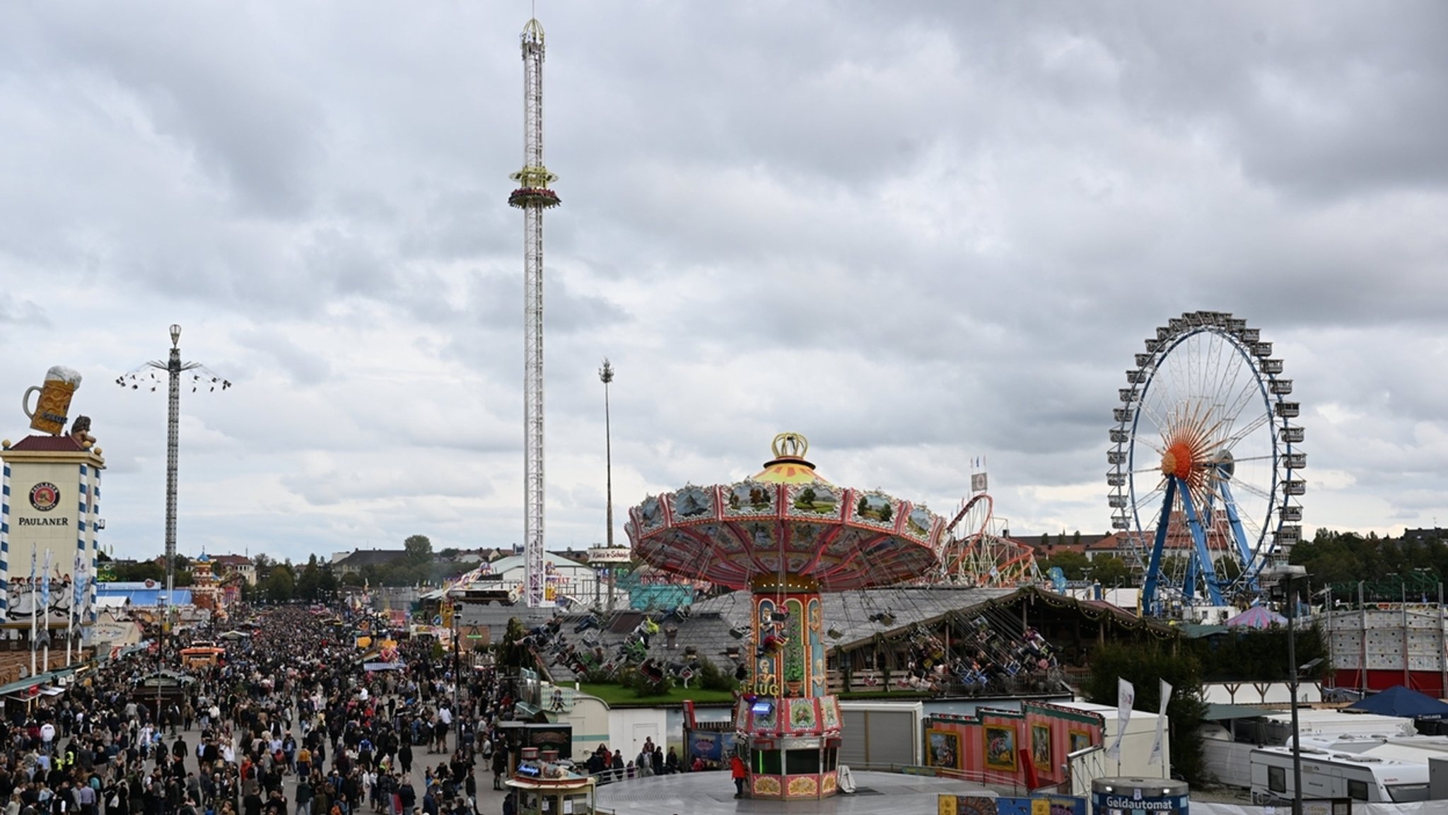 Blick auf das Oktoberfestgelände