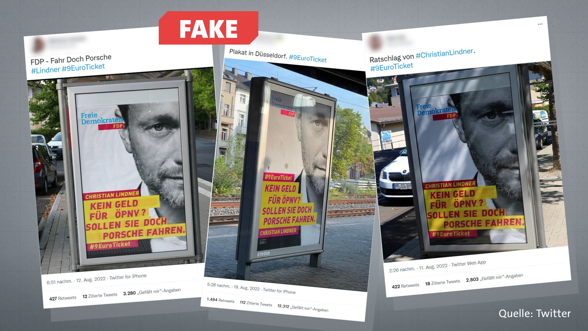 #Faktenfuchs: Fake-FDP-Plakat zwischen Kunst und Desinformation