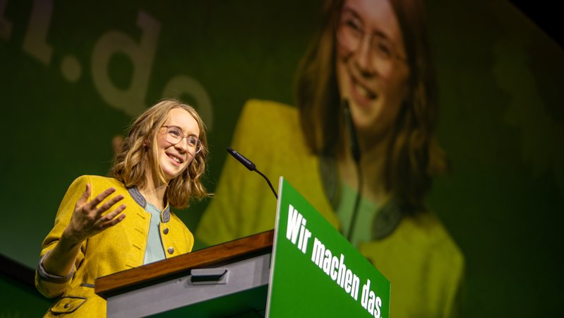Die Landesvorsitzende der Grünen, Eva Lettenbauer.